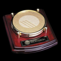 Waterbury Piano Finish Rosewood Coaster Set (Set of 2)